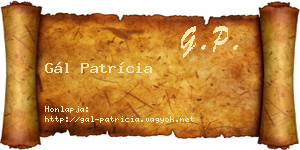 Gál Patrícia névjegykártya