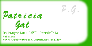 patricia gal business card